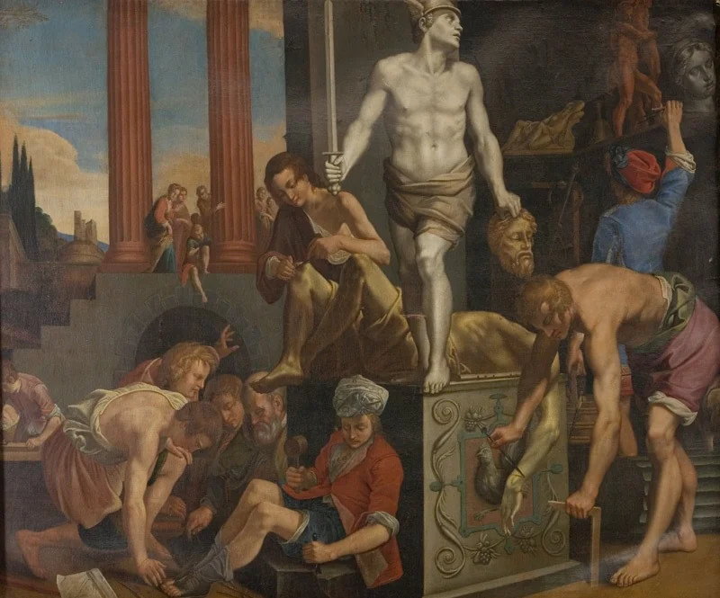 A Sculptor's Studio, detail