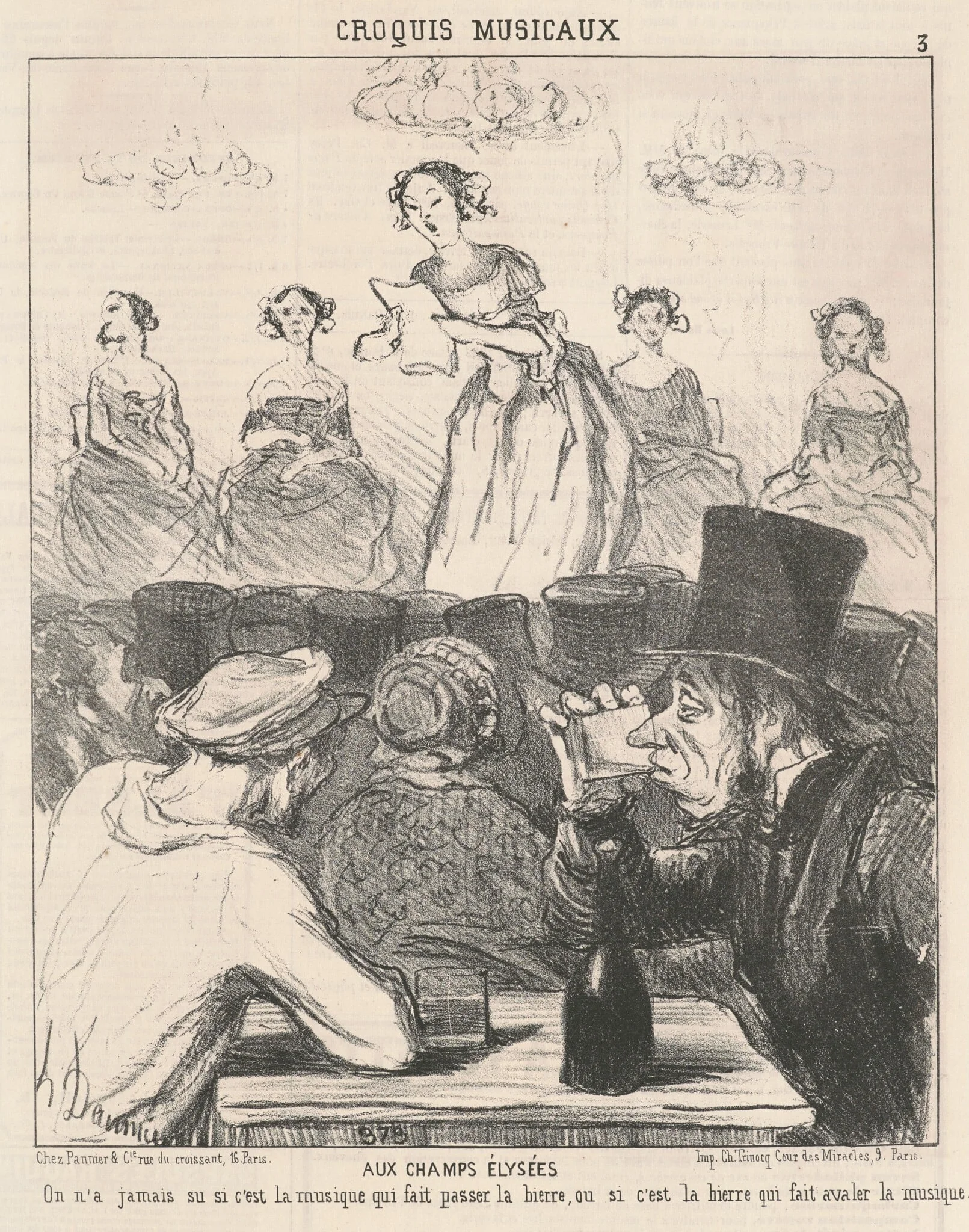 Aux Champs-Elysées, detail