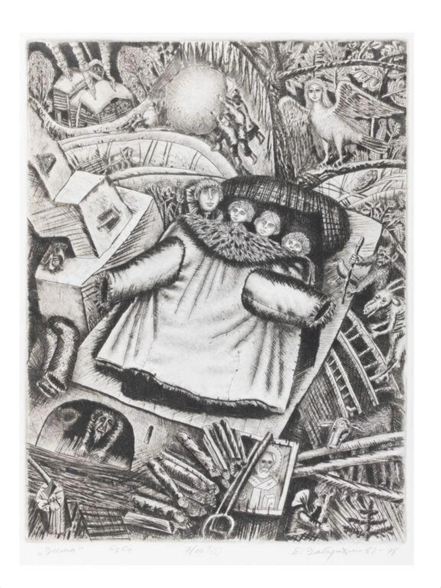 Winter, detail