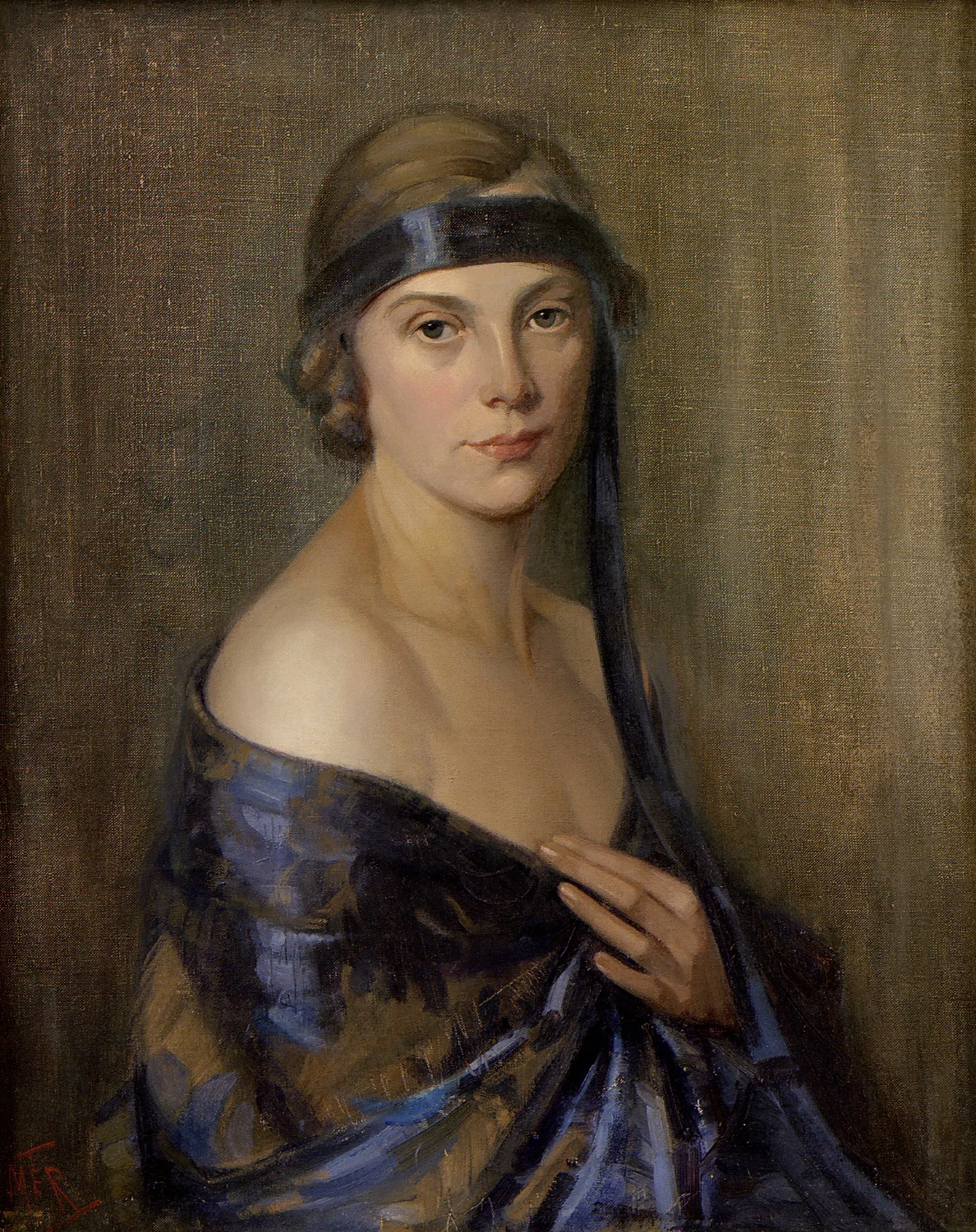 The blue ribbon, detail