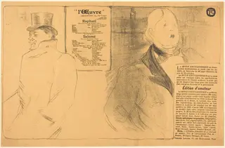 Raphaël; Salomé, by Henri de Toulouse-Lautrec, ink, 1896