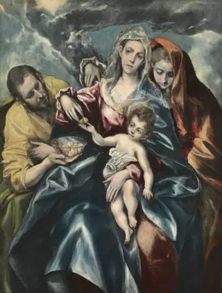 The Holy Family with Mary Magdalen, by El Greco, oil, 1596