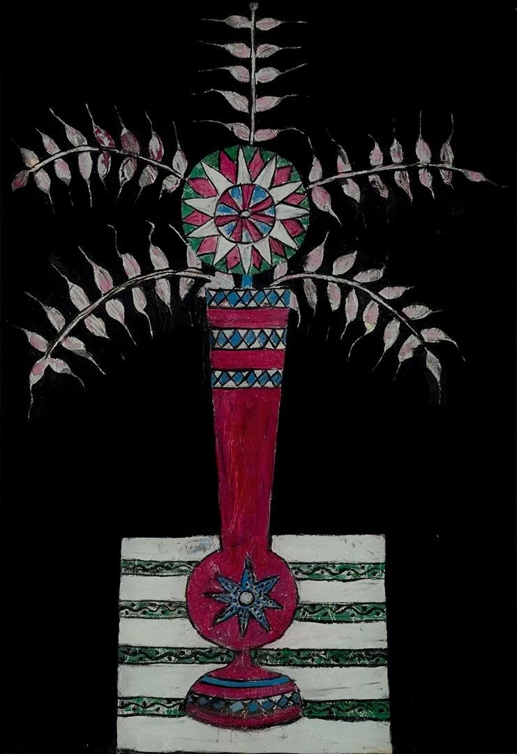 Vase of Flowers, detail