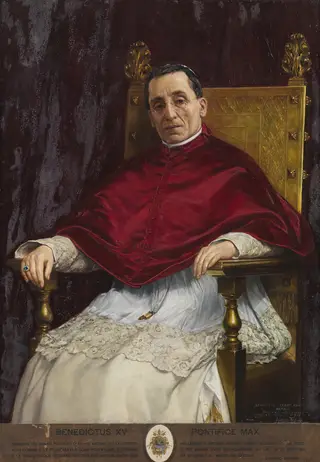Pope Benedict XV, by Antonio Fabrés, oil, 1916