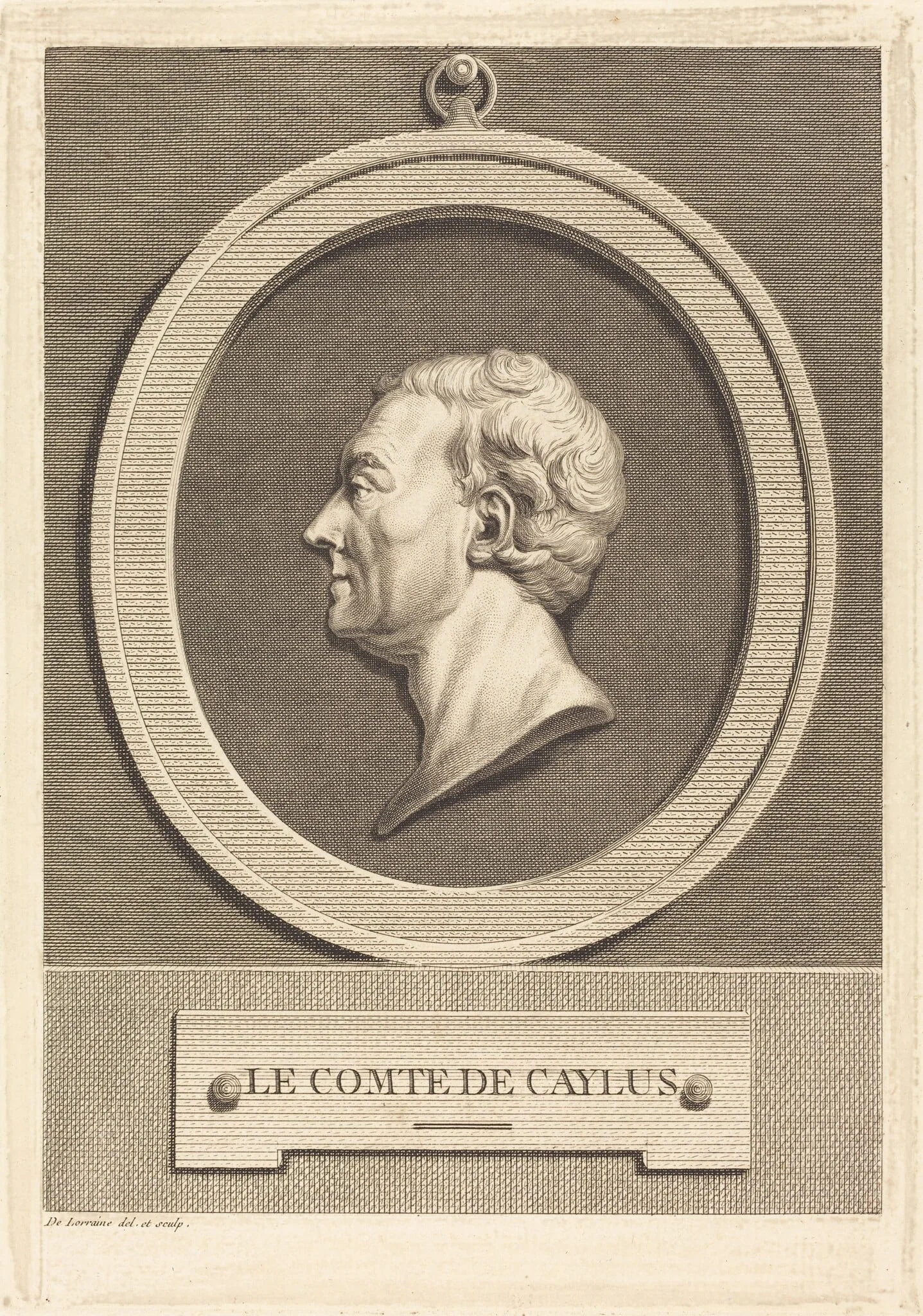 Le Comte de Caylus, detail