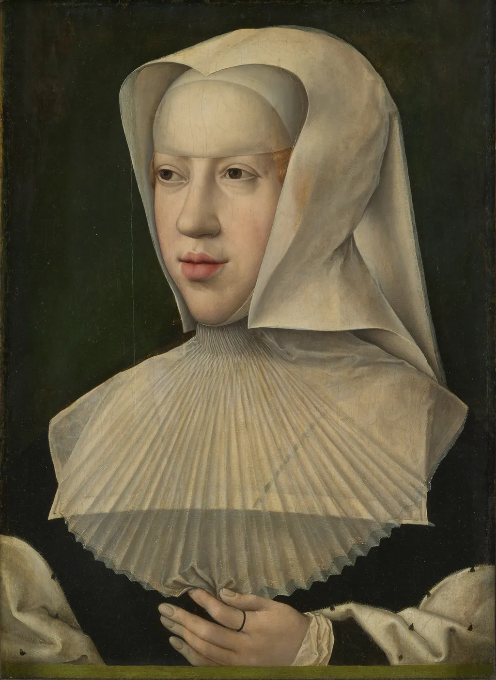 Portrait of Margaret of Austria (1480-1530), by Bernard Van Orley, oil, 1524