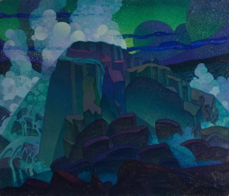 Rock at Sea, detail