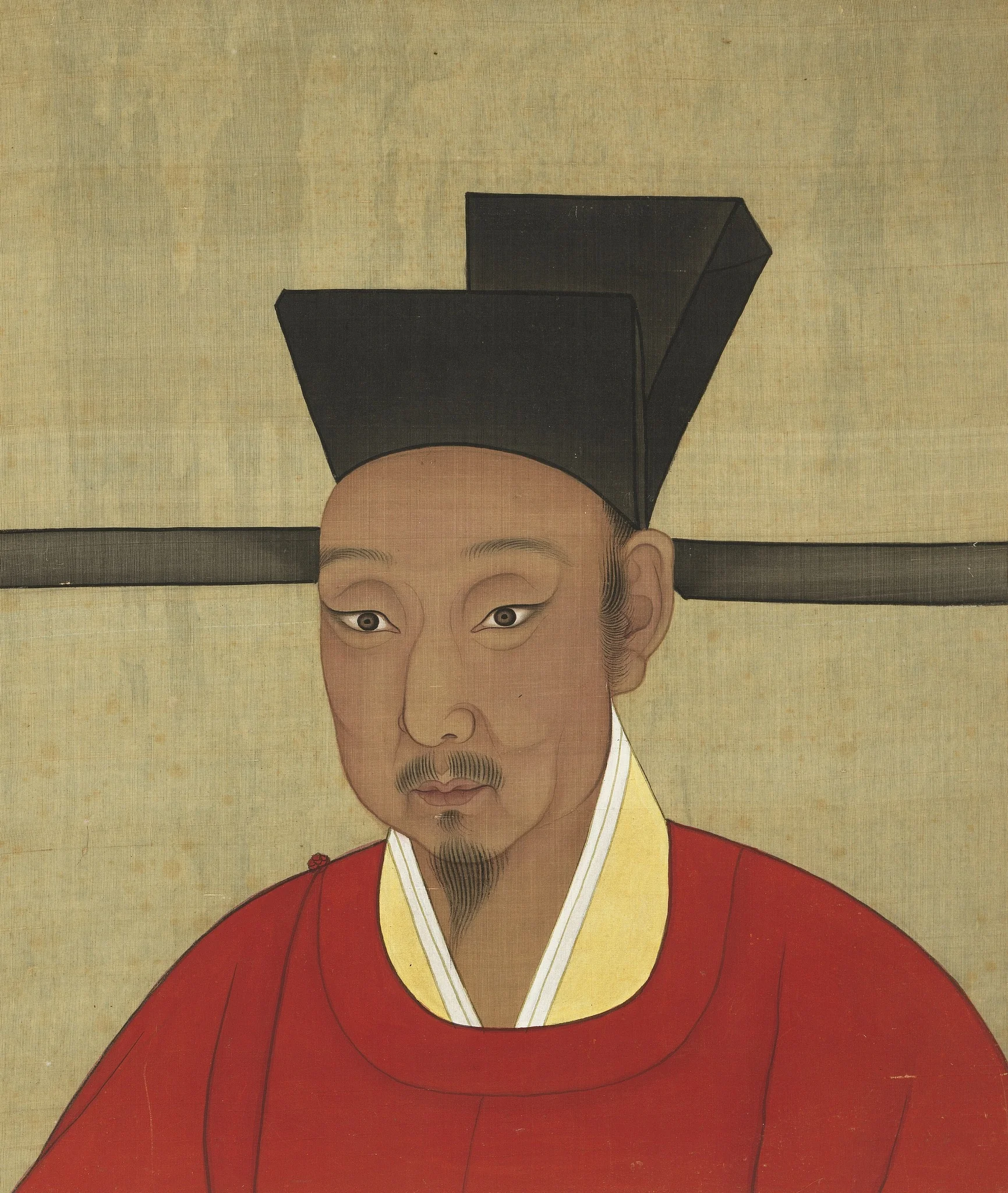 宋代帝半身像册-宋朝宁宗皇帝像, detail