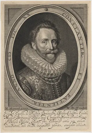 Sir Dudley Carleton, Viscount Dorchester, by Willem Jacobsz Delff, ink, 1609