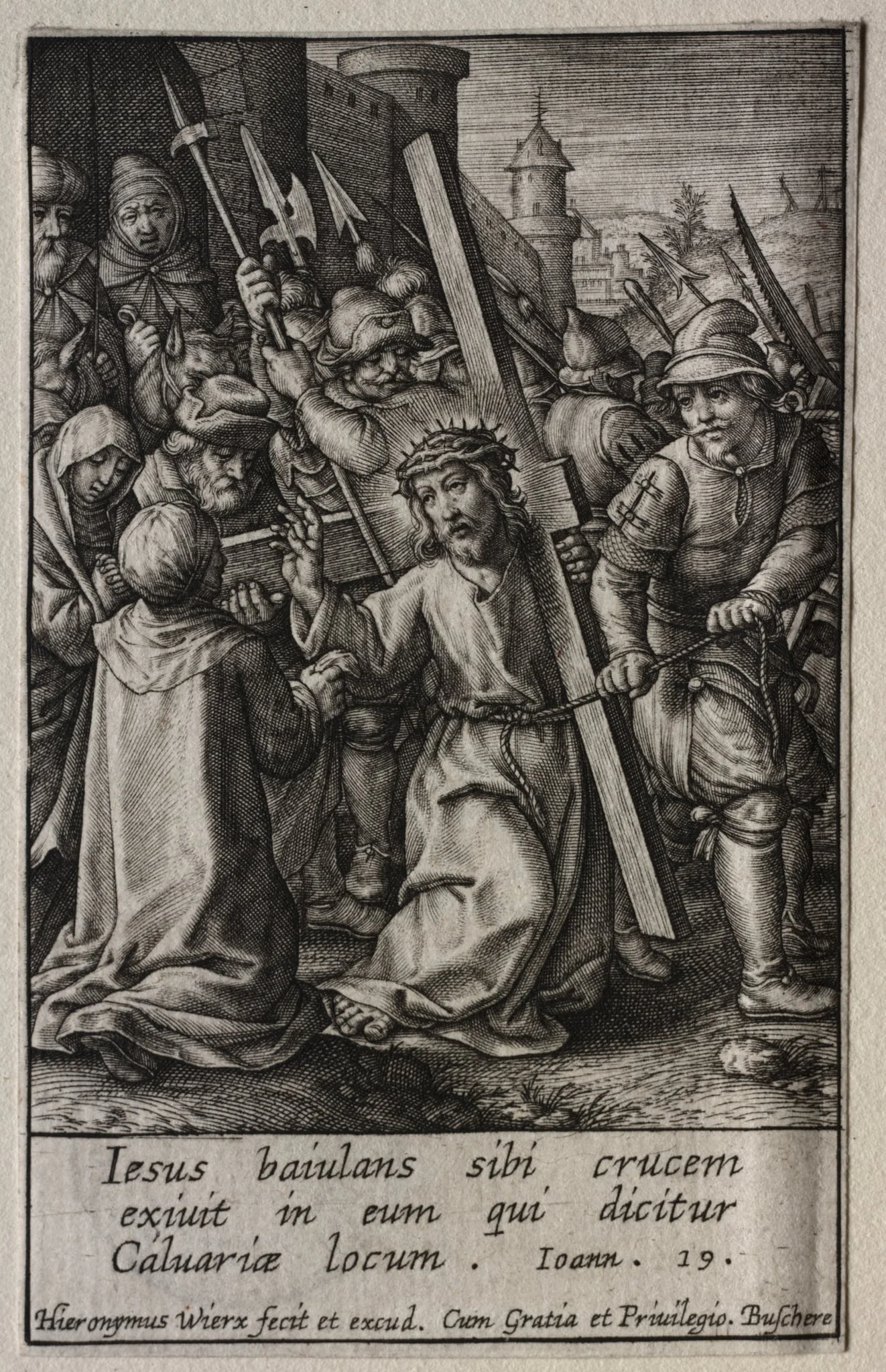 The Passion: Christ Carrying the Cross, detail
