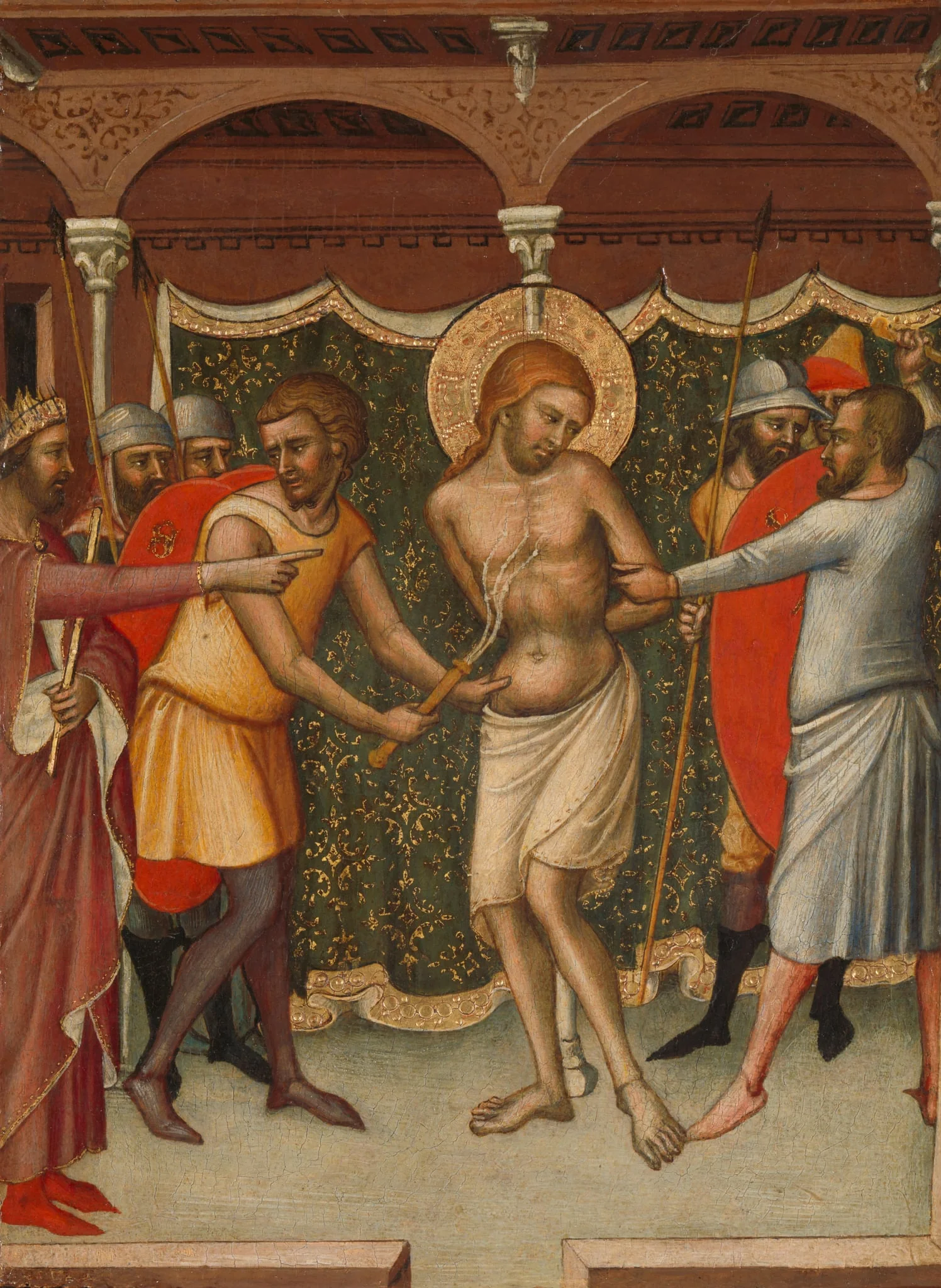 De geseling van Christus, detail
