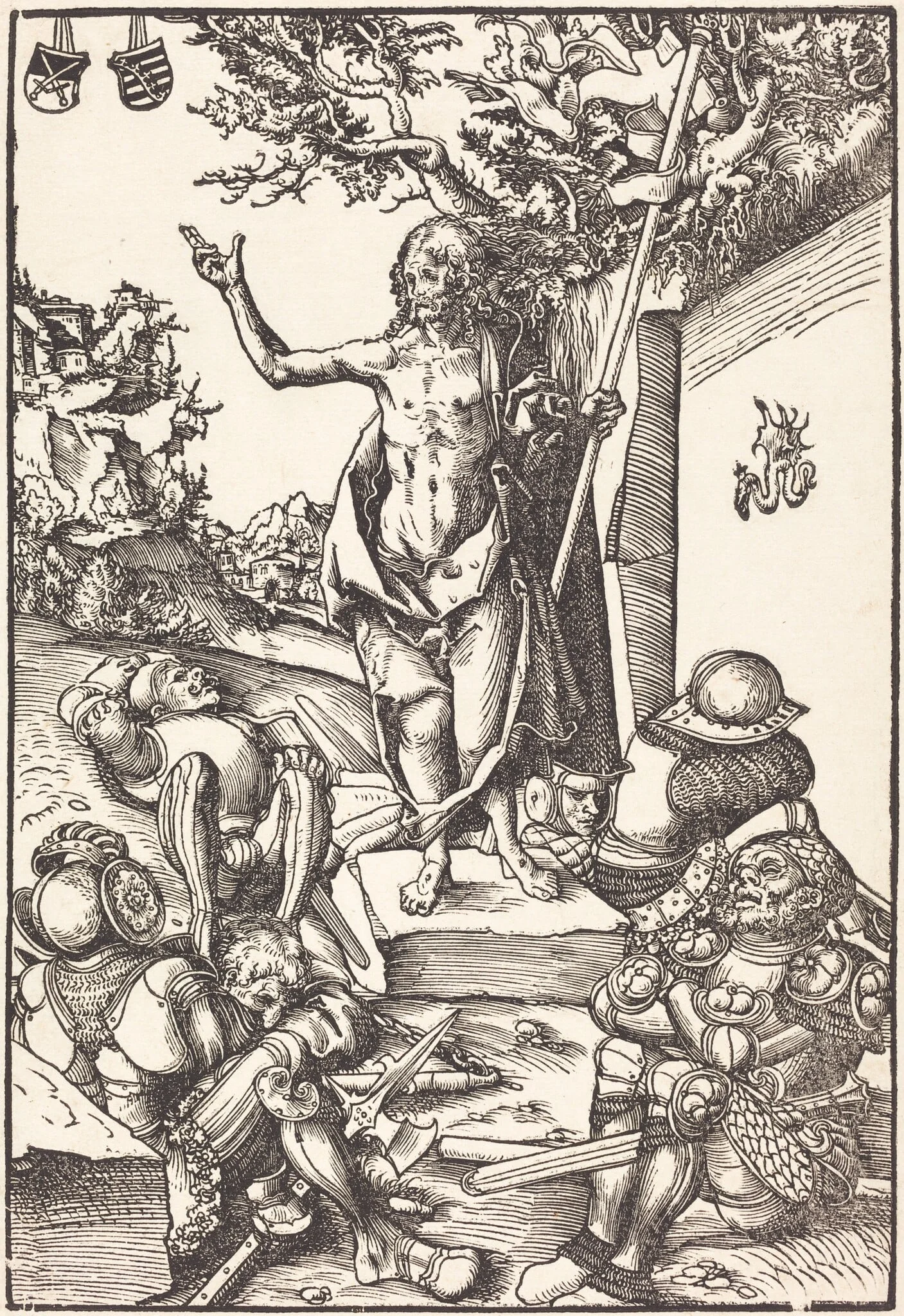 The Resurrection, detail