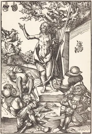 The Resurrection, by Lucas Cranach the Elder, ink, 1509