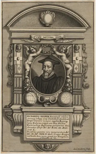 Richard Hooker, by William Faithorne, ink, 1662