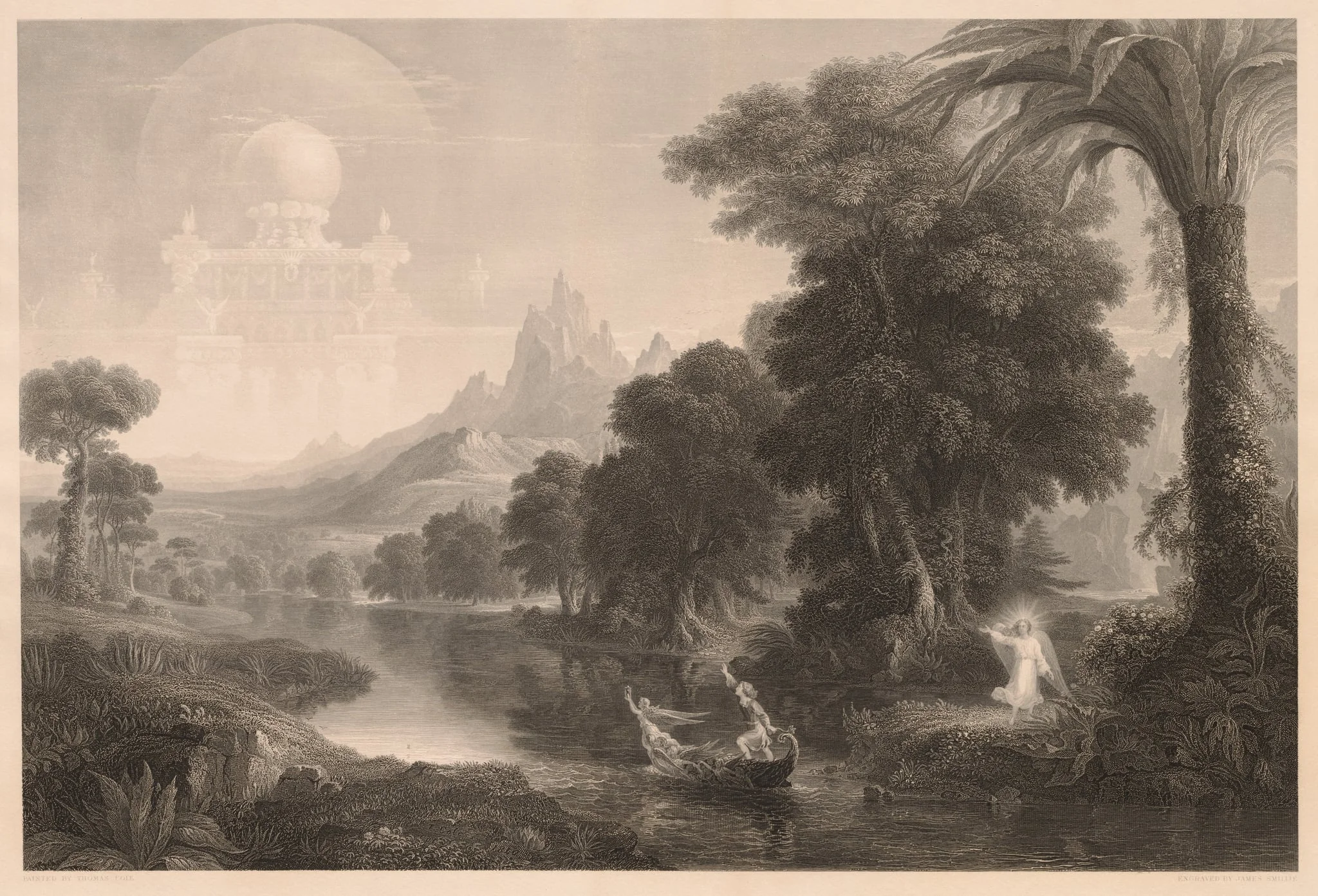 The Voyage of Life: Youth, detail