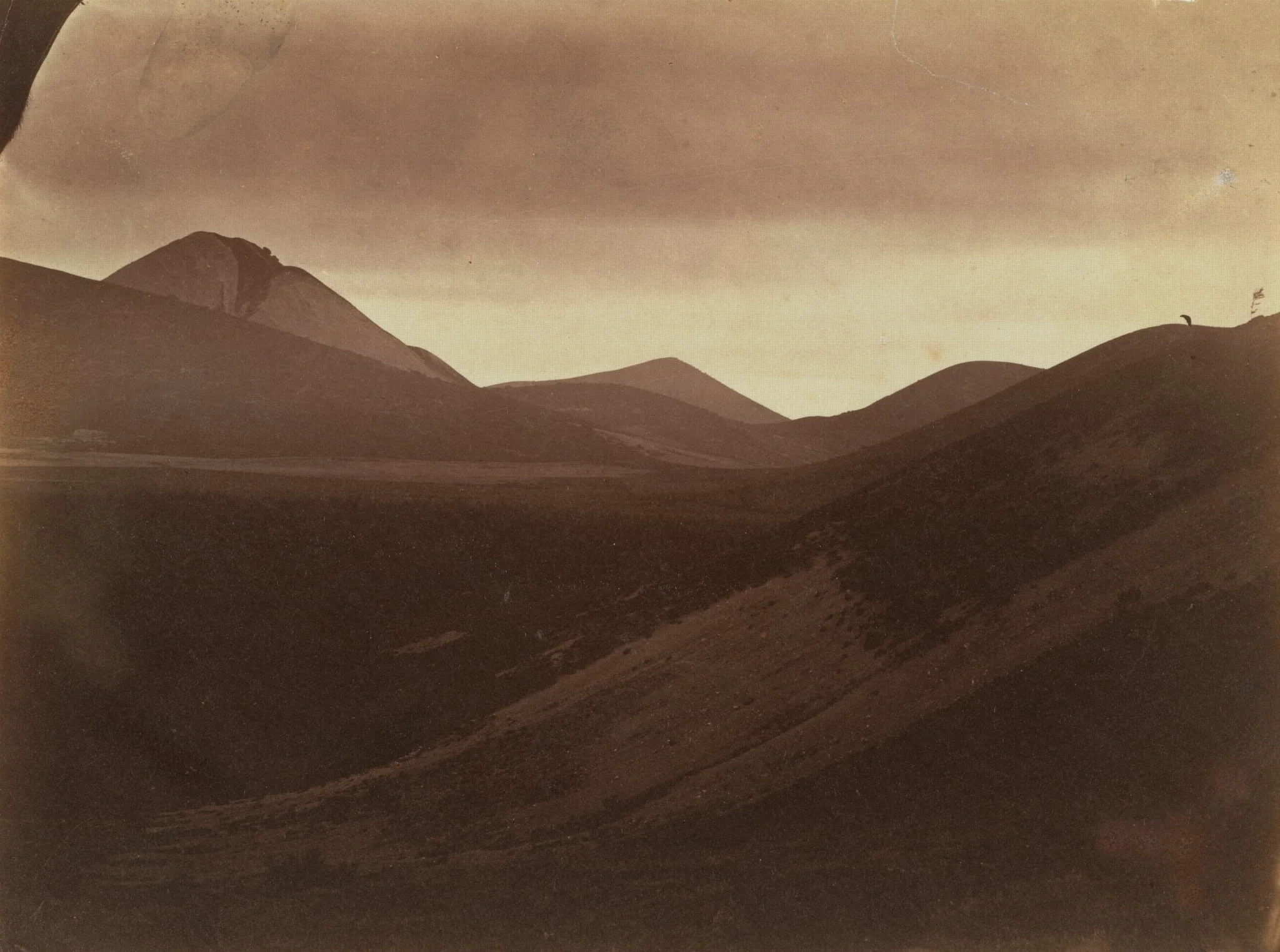 Dark Landscape with Hills, detail