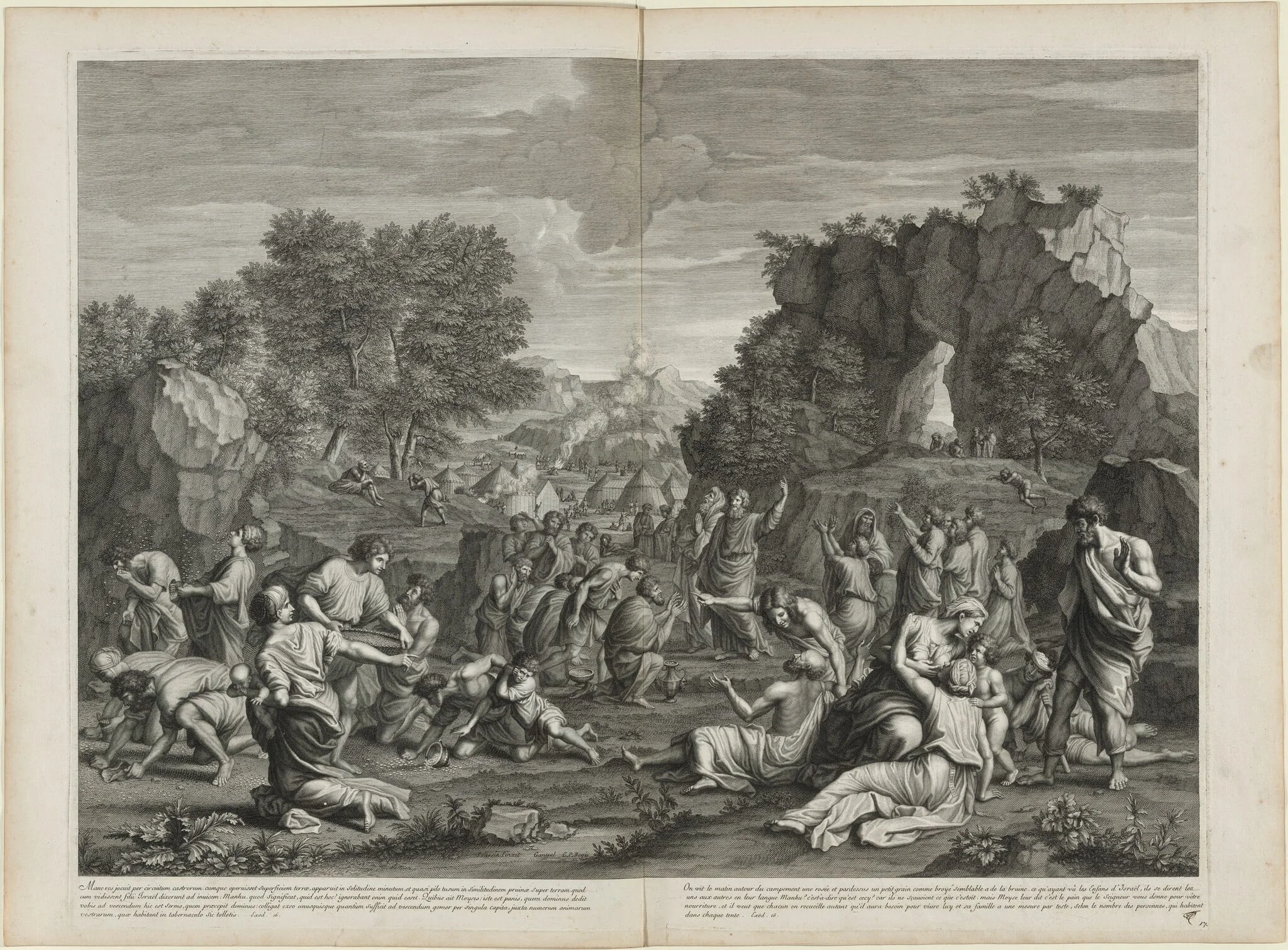 The Gathering of Manna, detail