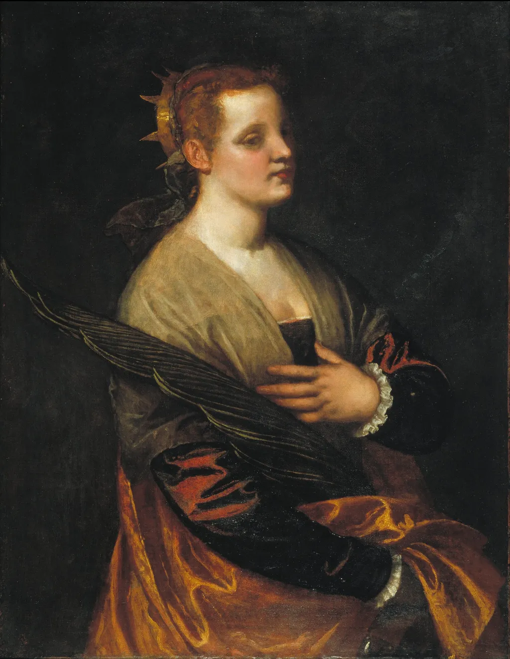 Saint Catherine, by Paolo Veronese, oil, 1590