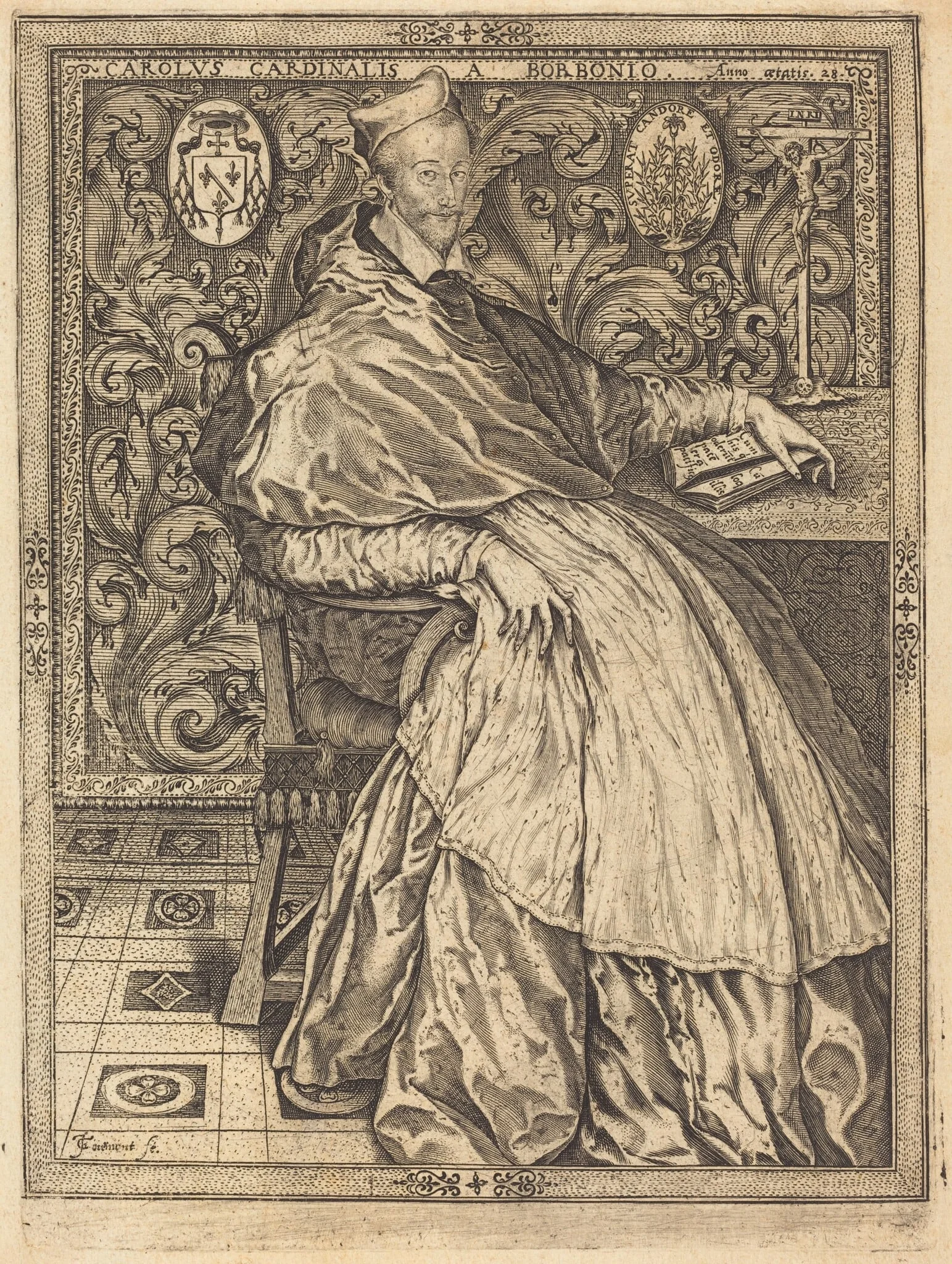 Cardinal Charles de Bourbon, detail