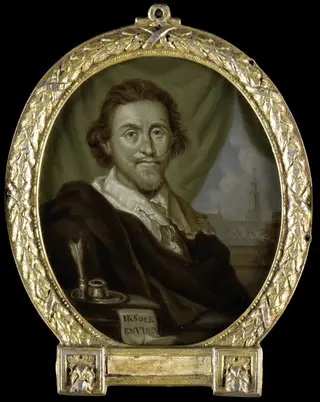 Portrait of Adriaen Pietersz van de Venne (1589-1662), by Arnoud van Halen, oil, 1716