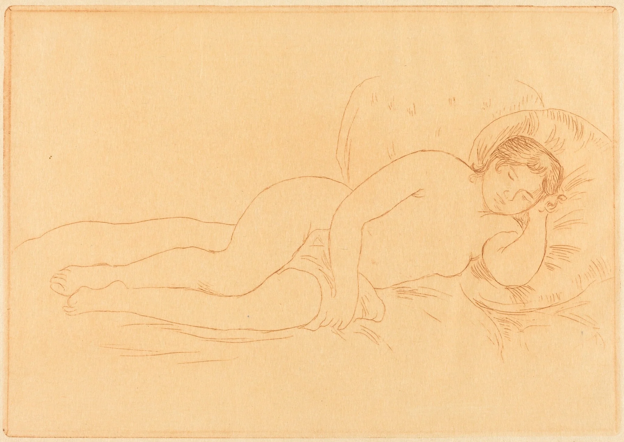 Female Nude Reclining (Femme nue couchee), detail