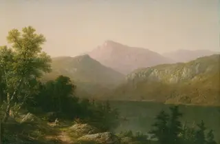 View on Lake George, by John William Casilear, oil, 1857