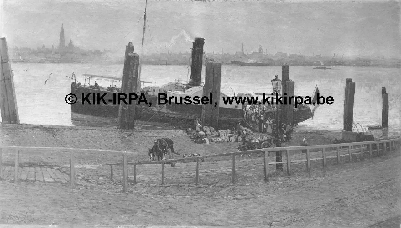 The Ferry to Sint-Anna, detail