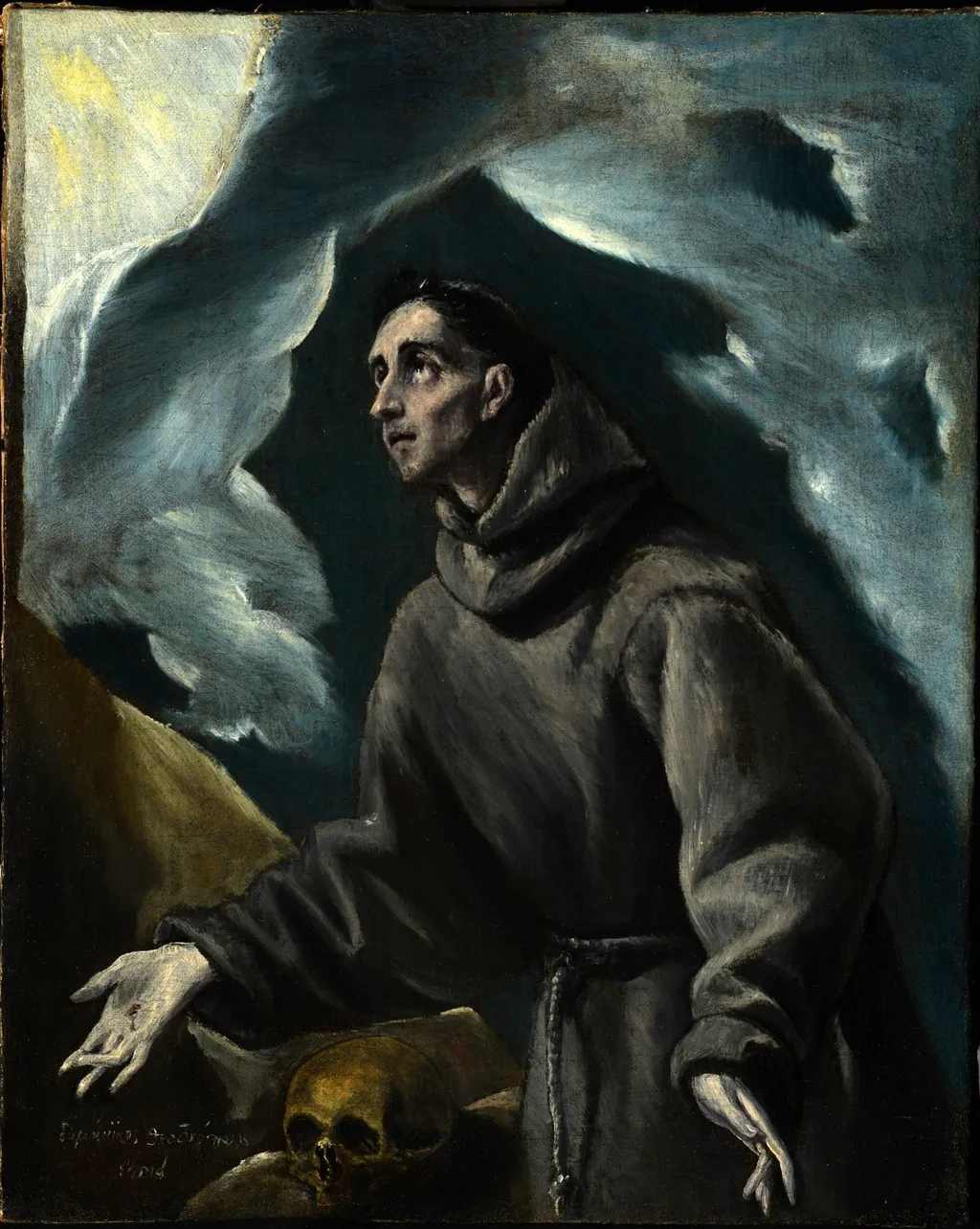 St. Francis receiving the Stigmata, by El Greco, oil, 1596