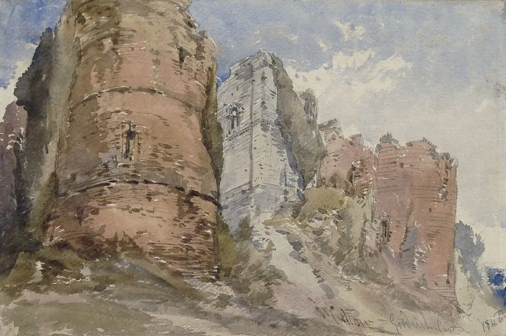 Goodrich Castle, Herefordshire, by William Callow, watercolor, 1848