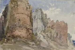Goodrich Castle, Herefordshire, by William Callow, watercolor, 1848