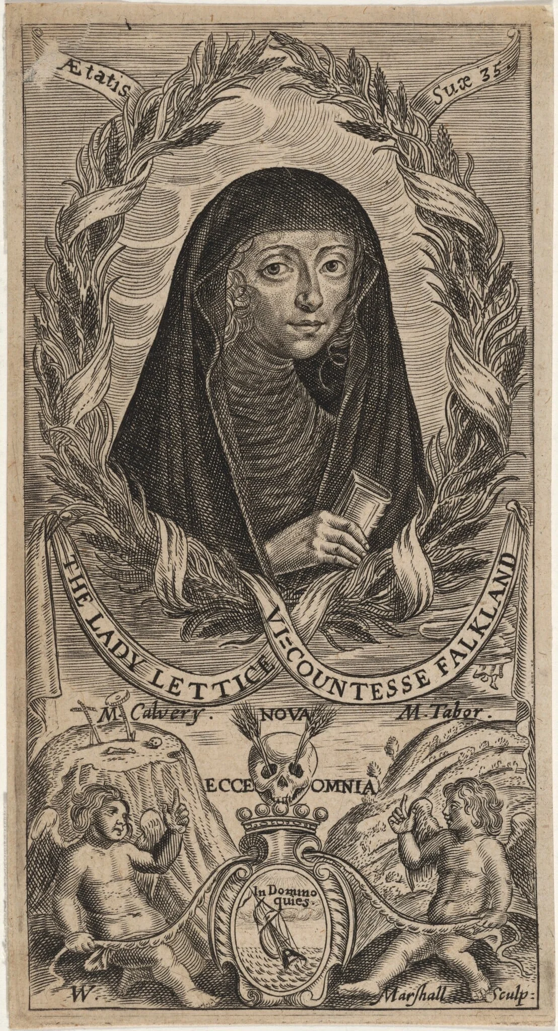 Leticia Morison, Viscountess Falkland, detail