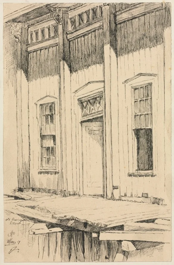 Old Passenger Depot, Cleveland, detail