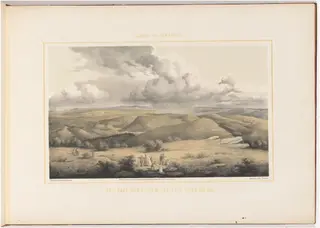 The Salt Pond from the Salt Pond Knob, No. 2, by Edward Beyer, ink, 1857
