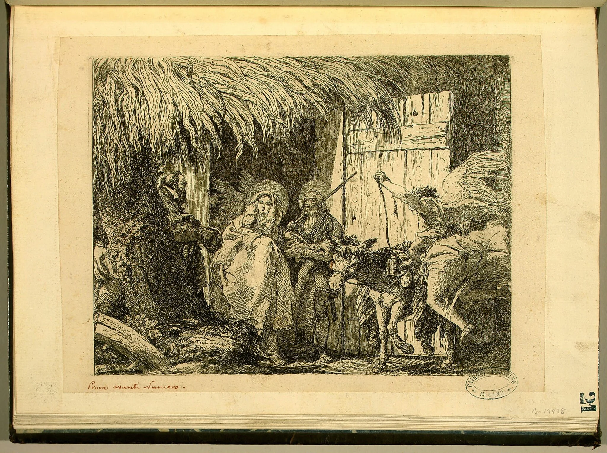 Joseph and Mary Prepare to Leave, detail