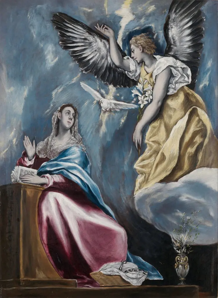 The Annunciation, by El Greco, oil, 1599