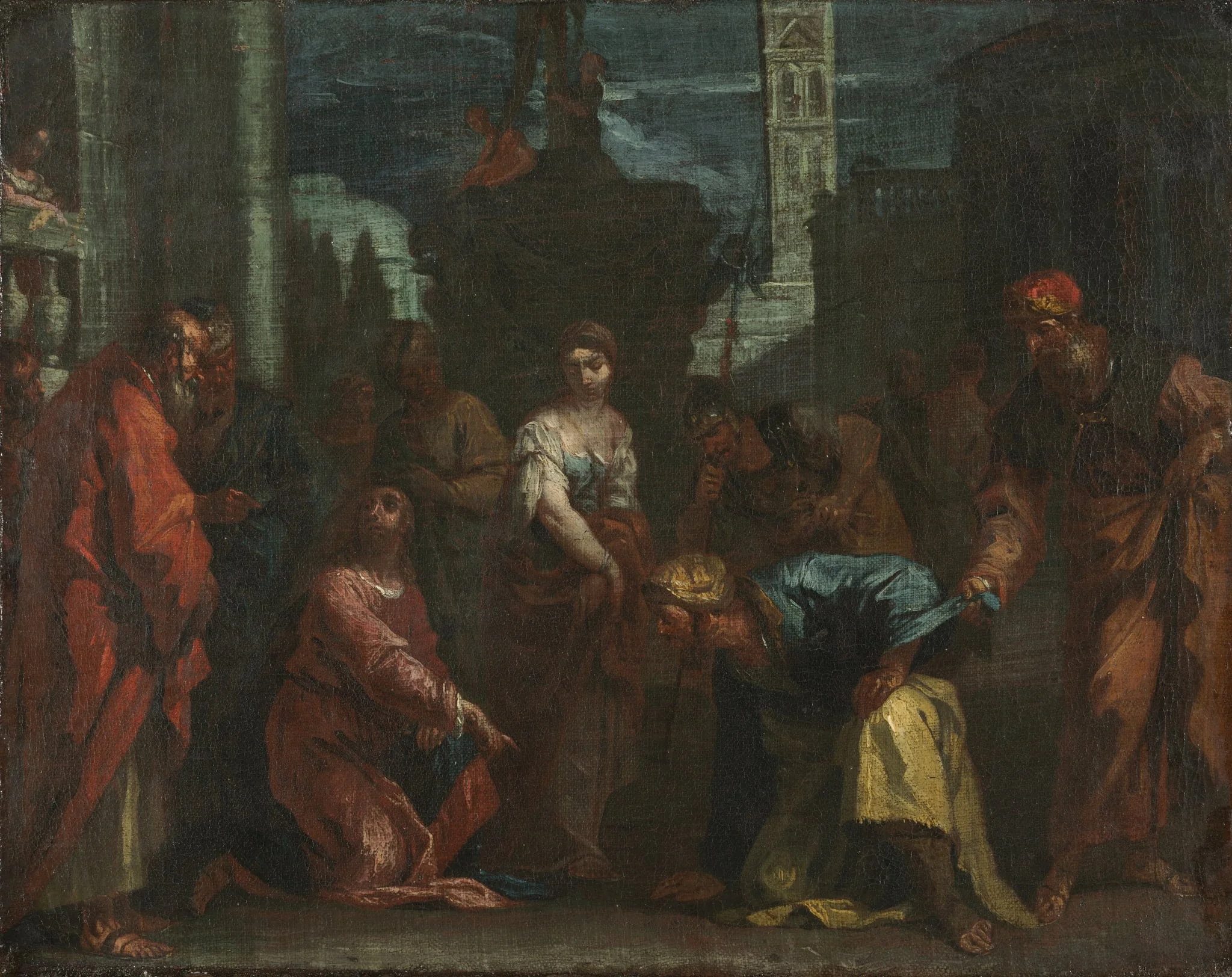 Christ and the Woman Taken in Adultery, detail