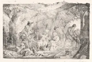 The Little Cavalier (Le Petit Cavalier), by Jean-Louis De Marne, ink, 1800