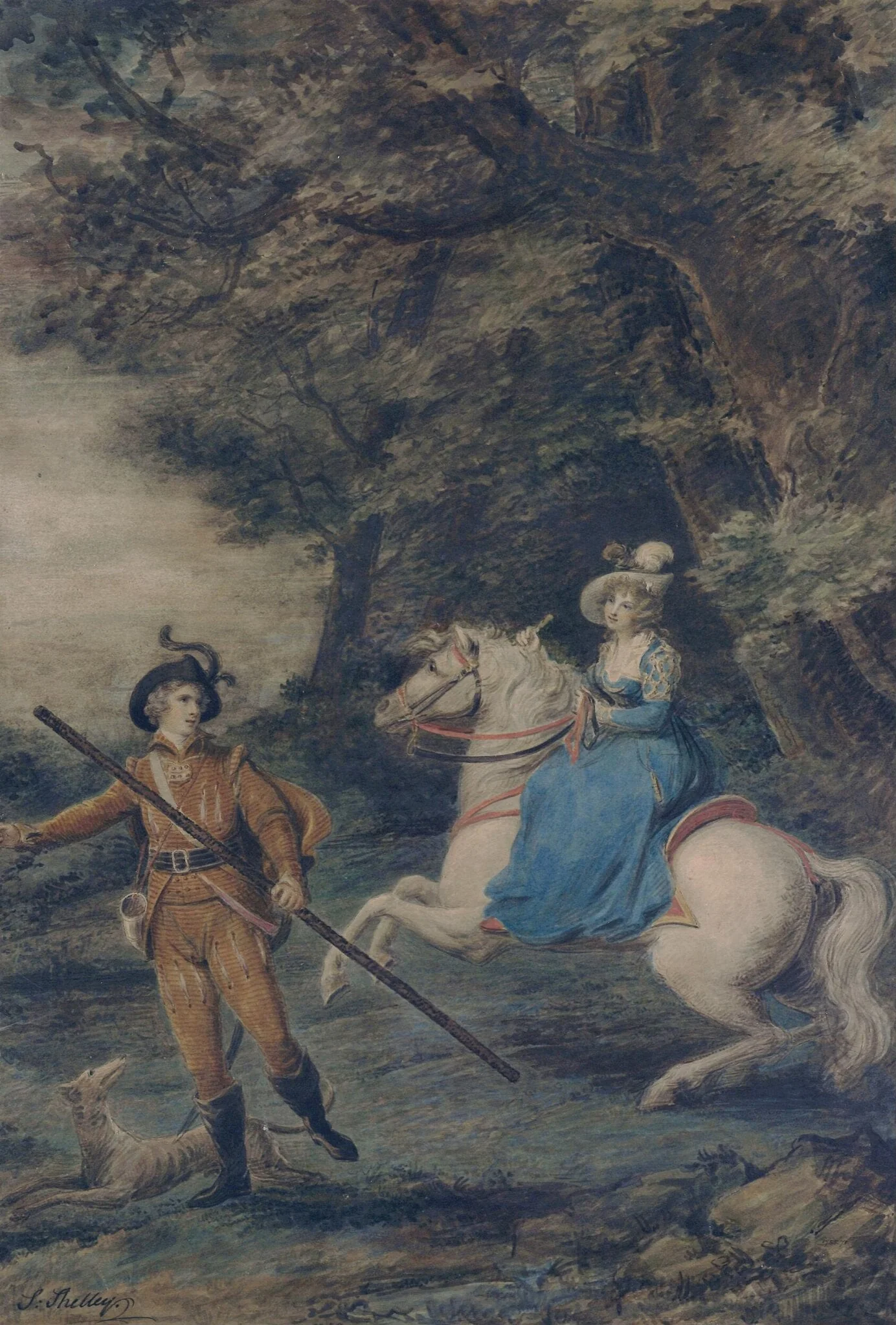 The Huntress, detail