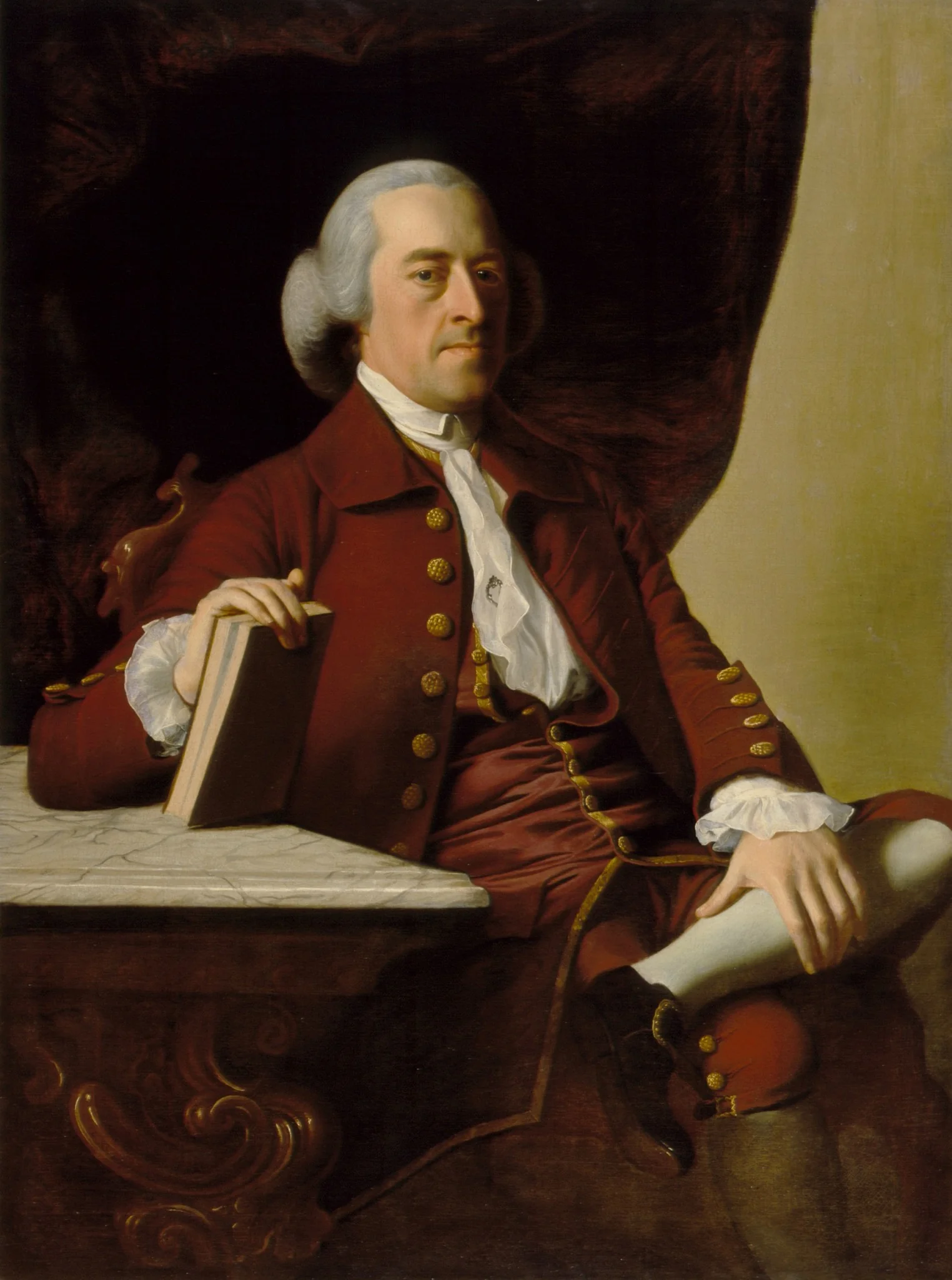 Portrait of Joseph Scott, detail