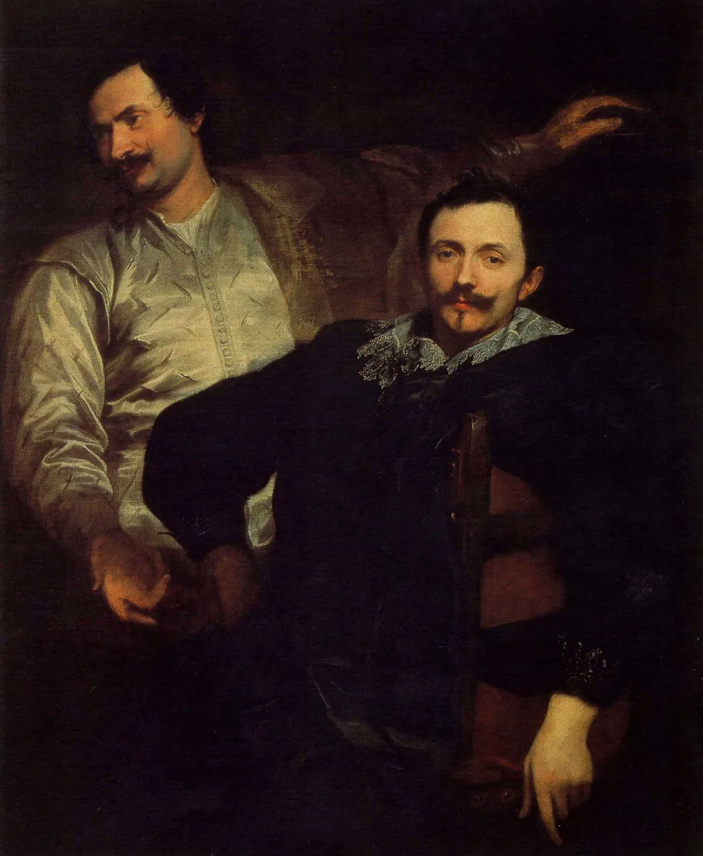 Double portrait of Cornelis and Lucas de Wael, by Anthony van Dyck, oil, 1627