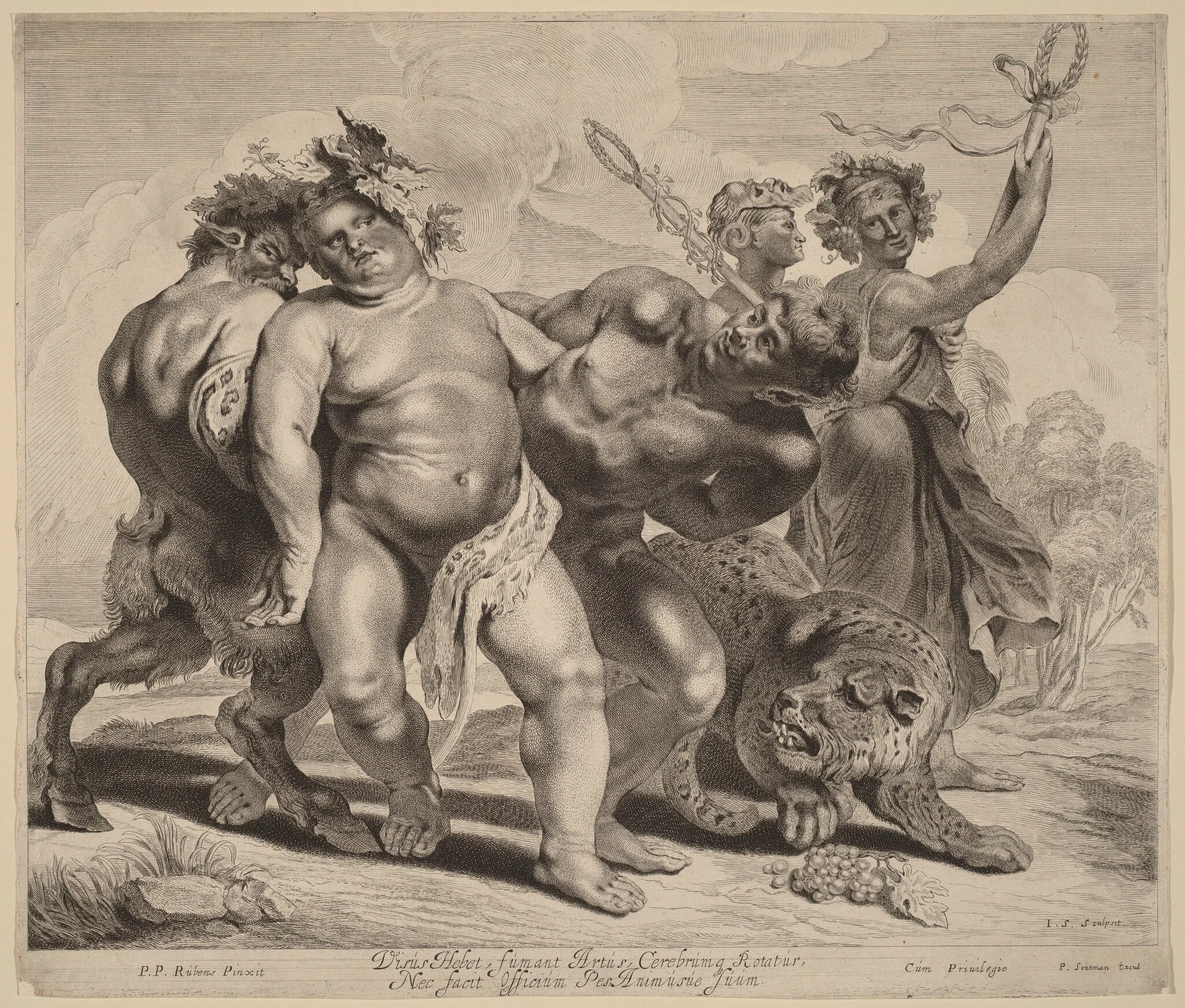 Drunkenness of Bacchus, detail