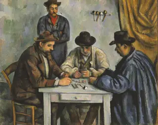 The Card Players, by Paul Cézanne, oil, 1896