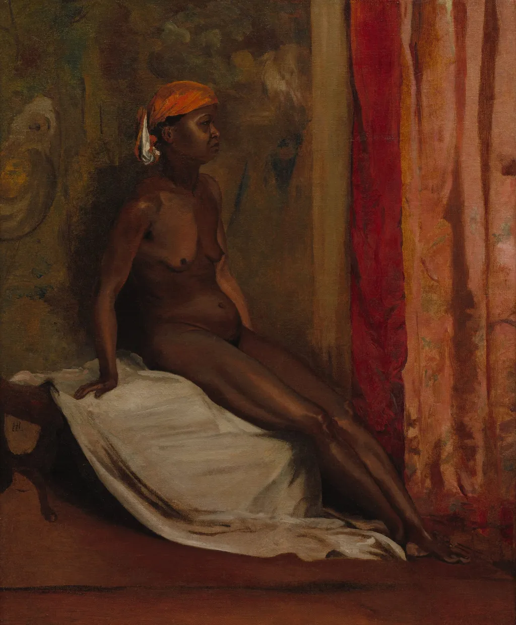 Seated African Woman, by Henri Regnault, unspecified, 1864