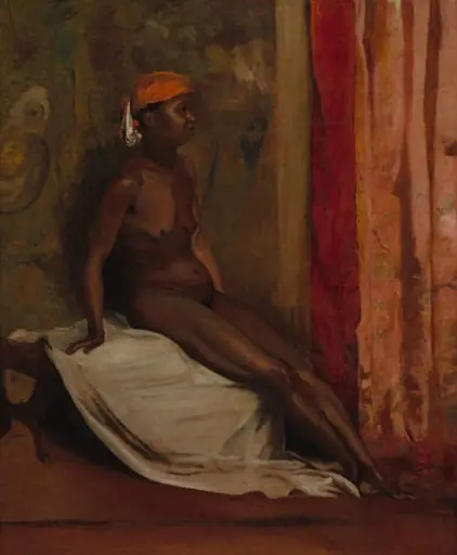 Seated African Woman, by Henri Regnault, unspecified, 1864