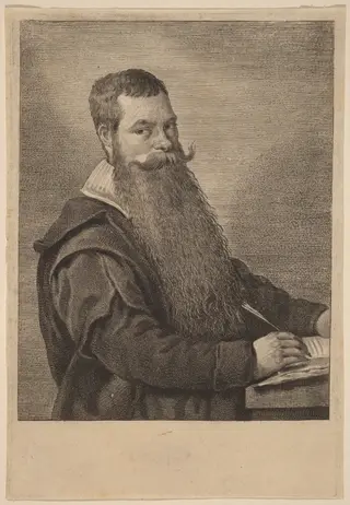 Nicolas Bodding van Laer, by Jonas Suyderhoff, ink, 1639