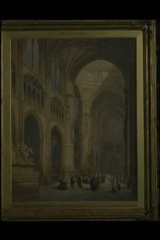 Interior of Burgos Cathedral, by John Dobbin, watercolor, 1874