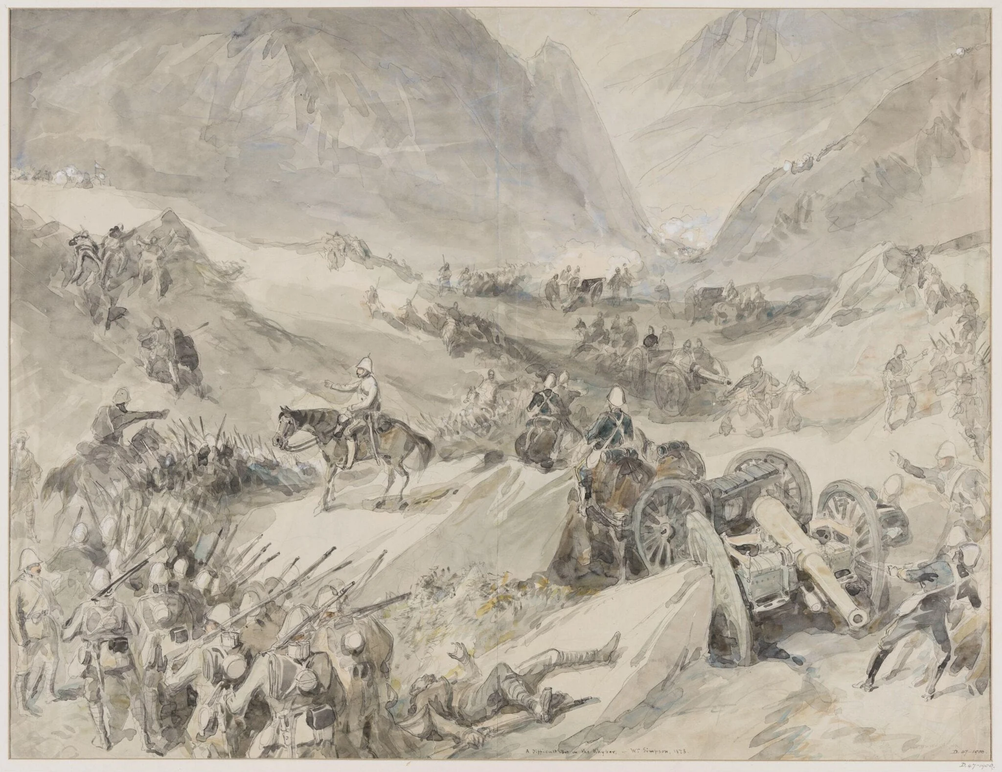 A Difficult Bit in the Khyber, detail