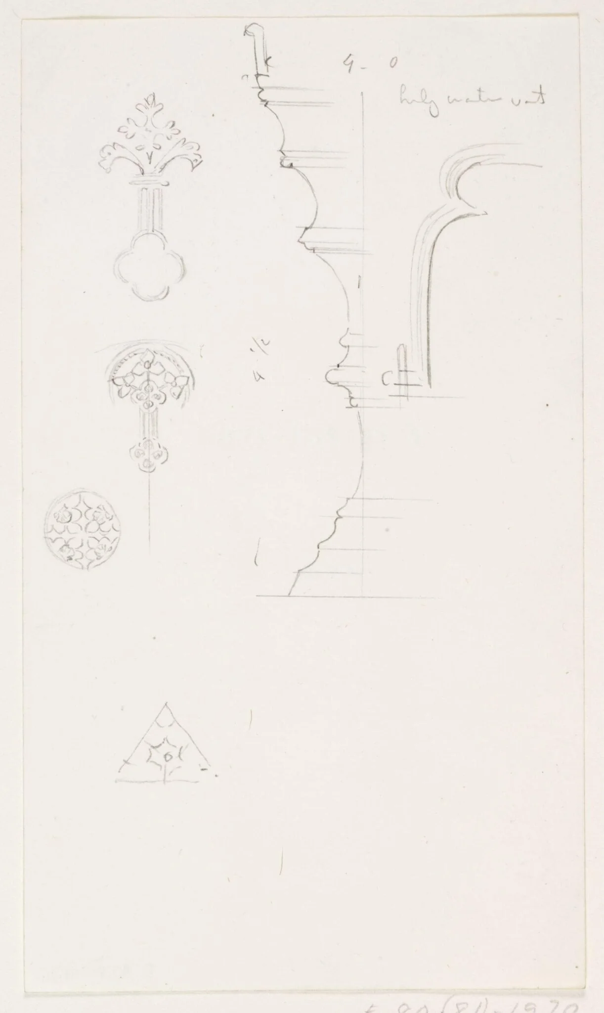 Topographical drawing, detail