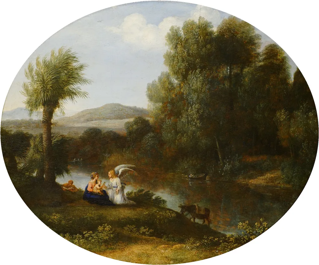 Rest on the Flight into Egypt, by Claude Lorrain, oil, 1646