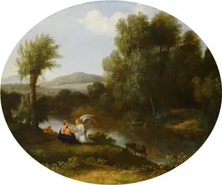 Rest on the Flight into Egypt, by Claude Lorrain, oil, 1646